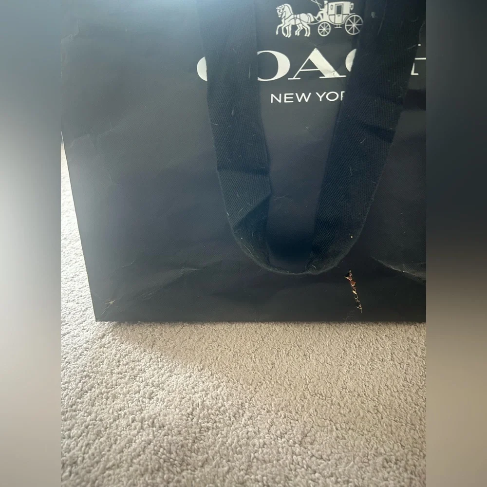 Coach Black Shopping Bag